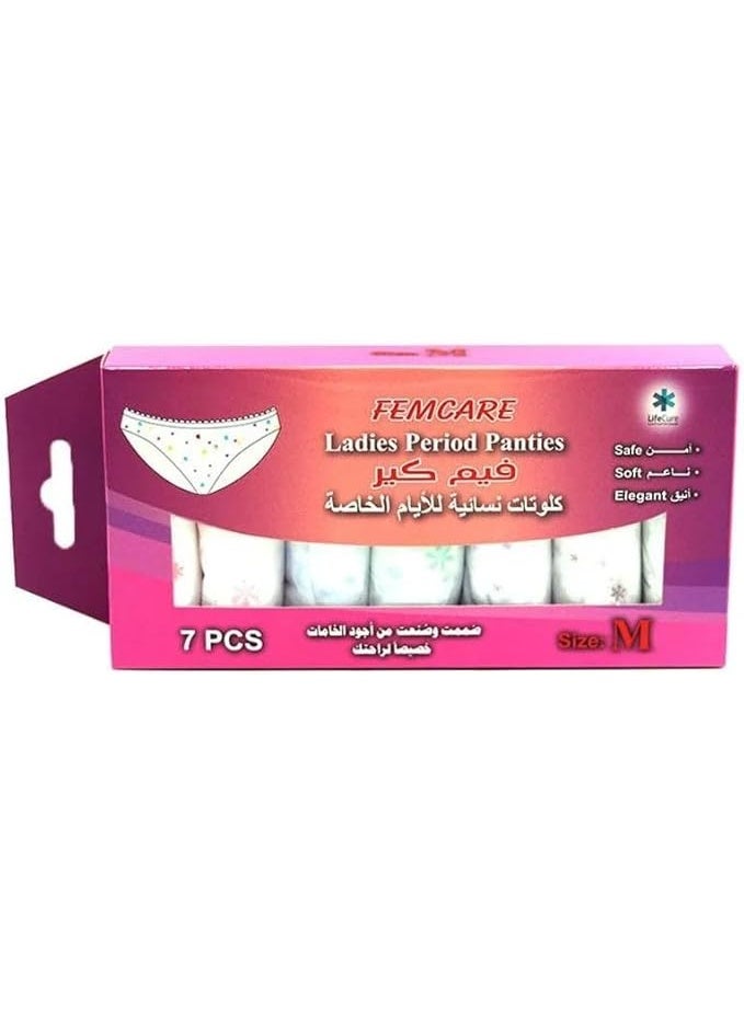 FEMCARE Women's disposable briefs for menstruation, postpartum, and sports; 7 pieces - Image 1